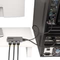 Miniatyrbild 6 av 7: StarTech.com 3-portars MST Hub, DisplayPort till trippel HDMI-skärmar, 4K 60Hz, DP 1.4 Multi-Monitor Video Adapter med inbyggd 12" kabel, USB-driven,