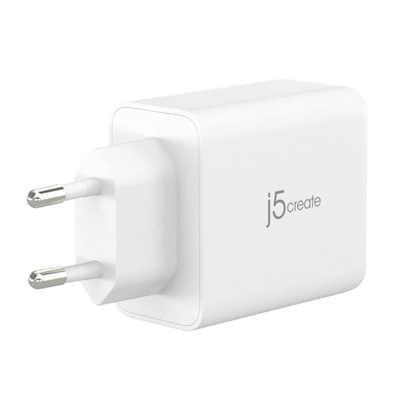 J5CREATE 65W GAN USB-C 3-PORTS OPLADER EU (JUP3365-EN)