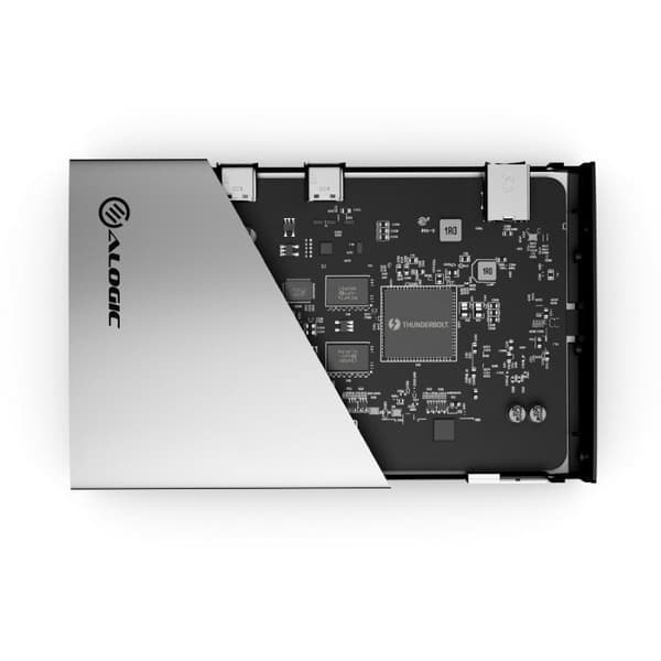 ALOGIC TB4H3TB Interface Hub Thunderbolt 4 40000 Mbit/s Sort - Grå (TB4H3TB)