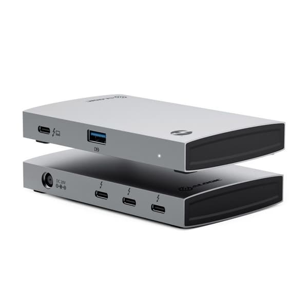 ALOGIC TB4H3TB Interface Hub Thunderbolt 4 40000 Mbit/s Sort - Grå (TB4H3TB)
