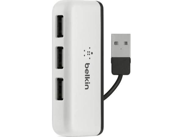 Belkin F4U021BT, USB 2.0, 480 Mbit/s, svart, hvit