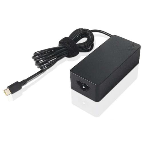 Lenovo 65W Standard AC Adapter (USB Type-C) - strömadapter - 65 Watt - Lenovo Campus - EU Svart