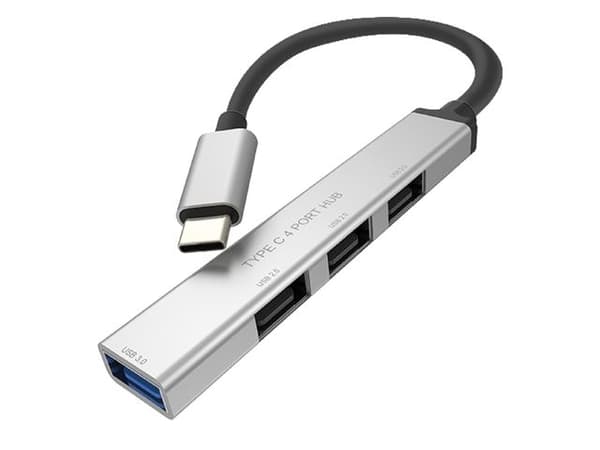 ROLINE 14.02.5053-10, USB 3.2 Gen 1 (3.1 Gen 1) Type-C, USB 3.2 Gen 1 (3.1 Gen 1) Type-A, 5000 Mbit/s, Gjuten aluminium, Rund kabel, 105 mm