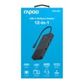 Miniatyrbild 9 av 10: Rapoo Multiport USB-C UCM-2006 12-i-1 USB-C-Adapter