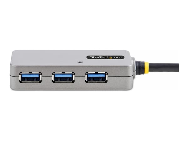 StarTech.com USB Extender Hub, 10m USB 3.0 Extension Cable with 4-Port USB Hub, Active/Bus Powered USB Repeater Cable, Optional 20W Power Supply Incl