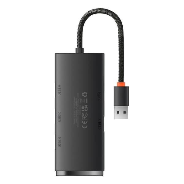 Baseus HUB USB-A 4-Port USB-A 0.25m Kabel - Svart