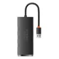 Miniatyrbild 3 av 6: Baseus HUB USB-A 4-Port USB-A 0.25m Kabel - Svart