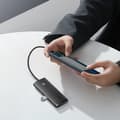 Miniatyrbild 4 av 6: Baseus HUB USB-A 4-Port USB-A 0.25m Kabel - Svart