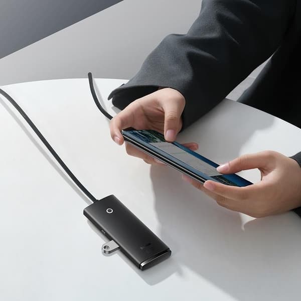 Baseus HUB Adapter USB-A 4xUSB-A 3.0 - Svart