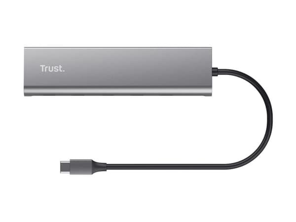 Trust Halyx - Hubb - 1 x USB-C (genomströmning) + 4 x USB-C 3.2 Gen 1 - skrivbordsmodell