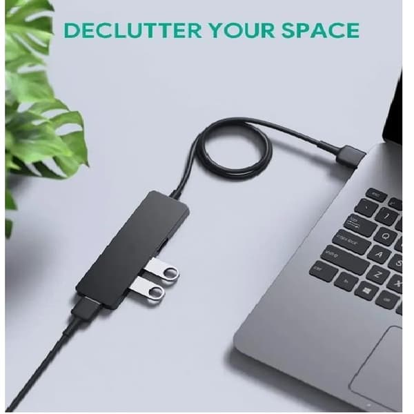 SiGN Hub 4xUSB-A - Svart