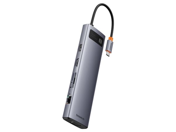 Keskitin 11in1 Baseus StarJoy Metal Glam Series, USB-C prie HDMI + VGA + 3 x USB 3.0 + USB 2.0 + USB-C PD + RJ45 + SD/TF +3.5 mm