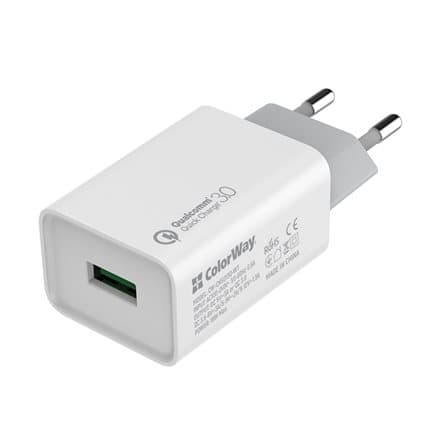 COLORWAY 1x USB/ síťová nabíječka/ 18W/ 100V-240V