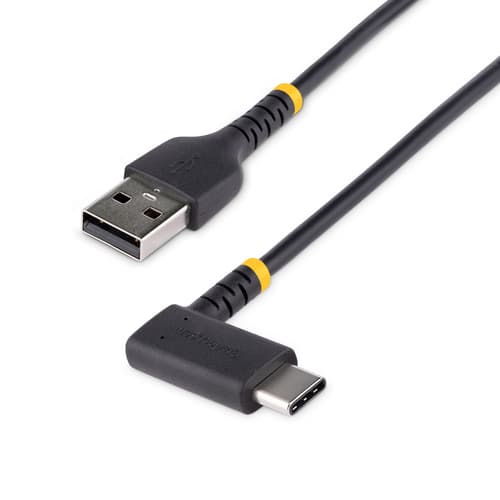 StarTech USB A to C fast charging cable - angle design - 30cm