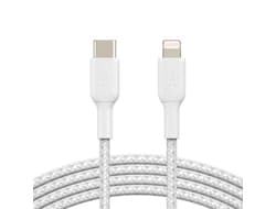 BELKIN USB-C/LIGHTNING CABLE/2M BRAIDED WHITE