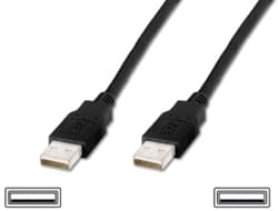1.8M USB 2.0 A TO A CABLE - M/M/BLACK