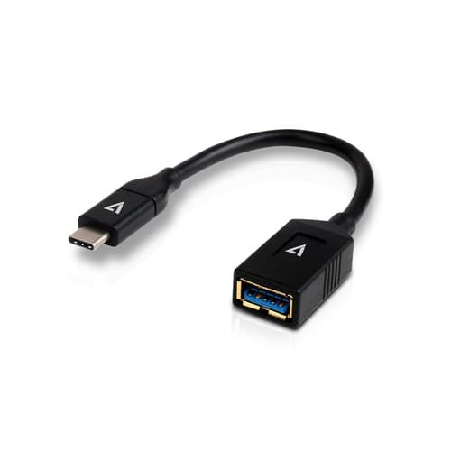 USB A FEMALE TO USB-C MALE/5GBPS BLACK CABLE