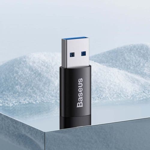 Adapteris Baseus Ingenuity Series Mini OTG USB Type-C Male to USB-A Female Black