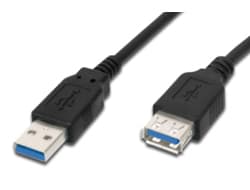 3M USB 3.0 CABLE A-A /M-F BK/.