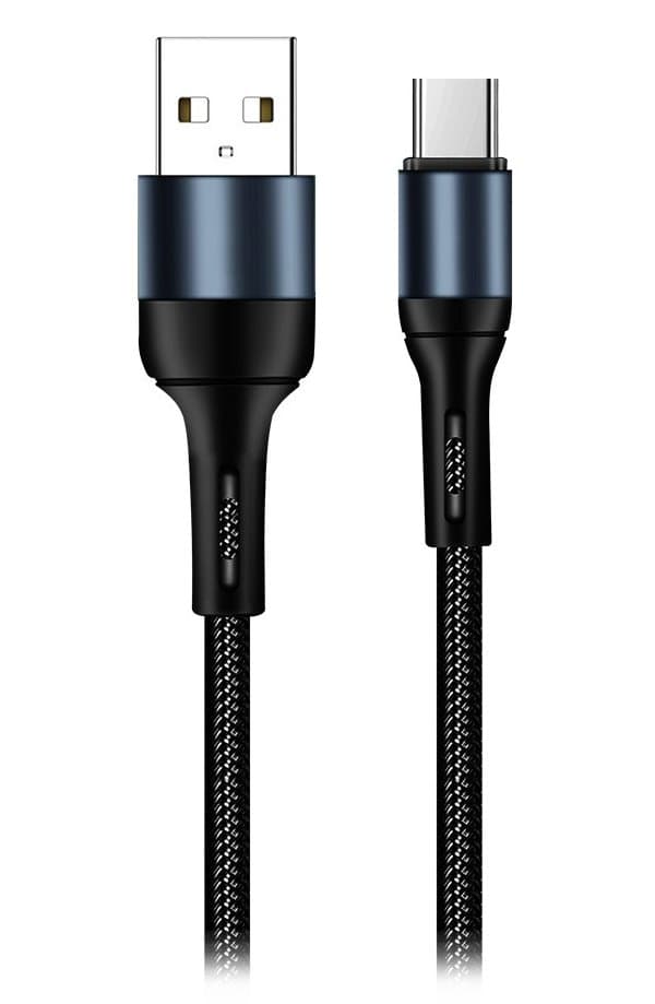 Colorway Datový Kabel USB/ USB-C / 2.4A/ 1m/ Černý
