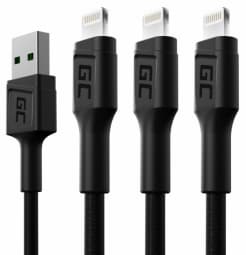 Green Cell KABGCSET05 lightning cable 1.2 m Black