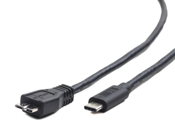 Kabelis Gembird MicroUSB Male - Type C Male 3.0 1m Black