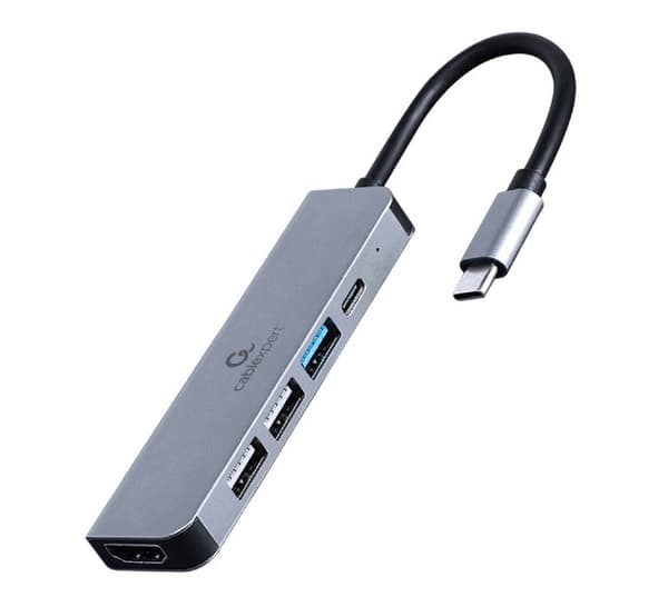Gembird A-CM-COMBO5-03 USB Type-C 5-i-1 multiportsadapter (Hub + HDMI + PD)