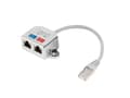 Miniatyrbild 2 av 2: Lanberg adapter lan rj45/2x rj45 ftp splitter ad-0026-s