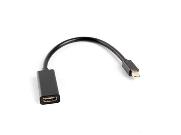Lanberg AD-0005-BK videokabeladapter 0,2 m Mini DisplayPort HDMI Type A (Standard) Sort