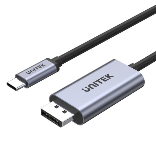 UNITEK V1409A kabel kønsskifter USB-C DisplayPort Sort, Grå