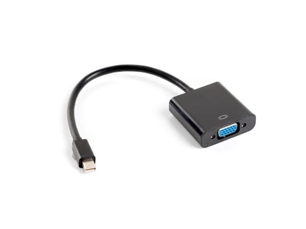 Lanberg AD-0006-BK videokabeladapter 0,2 m VGA (D-Sub) Mini DisplayPort Sort