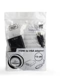 Miniatyrbild 2 av 2: Gembird A-HDMI-VGA-04 videokabeladapter 0,15 m VGA (D-Sub) HDMI Typ A (Standard) Svart