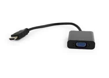 Gembird A-HDMI-VGA-04 videokabeladapter 0,15 m VGA (D-Sub) HDMI Typ A (Standard) Svart