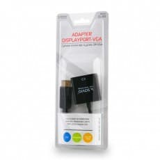 Savio CL-90 videokabeladapter 0,2 m DisplayPort VGA (D-Sub) Sort