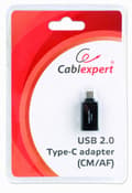 Pikkukuva 2 / 2: Gembird A-USB2-CMAF-01 kaapeli sukupuolenvaihtaja USB Type-C USB Type-A musta