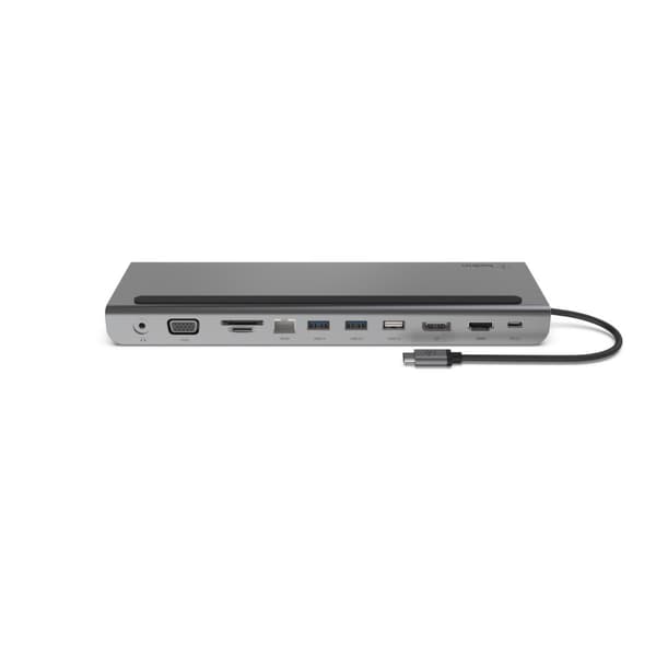 Belkin INC004BTSGY kannettavan telakointiasema/porttitoistin Langallinen USB 3.2 Gen 1 (3.1 Gen 1) Type-C musta, harmaa
