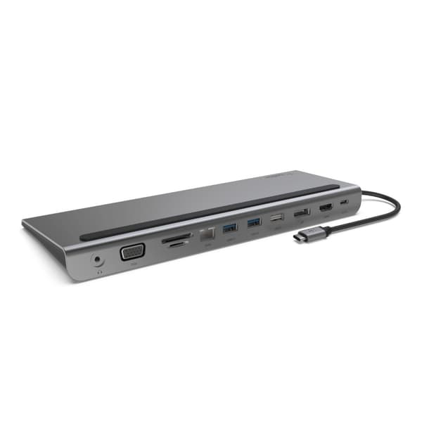 Belkin INC004BTSGY kannettavan telakointiasema/porttitoistin Langallinen USB 3.2 Gen 1 (3.1 Gen 1) Type-C musta, harmaa
