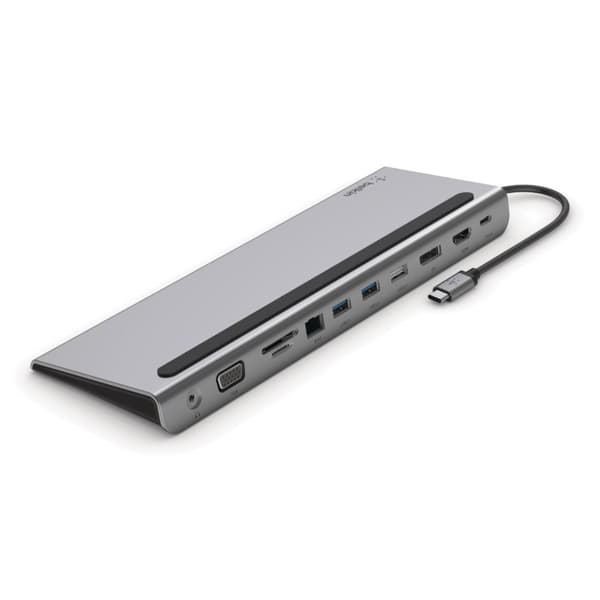 Belkin INC004BTSGY notebook dock/portreplikator Kabelført USB 3.2 Gen 1 (3.1 Gen 1) Type-C Sort, Grå
