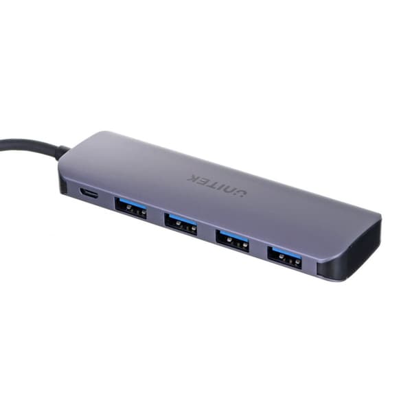 UNITEK H1107A gränssnittshubb USB 3.2 Gen 1 (3.1 Gen 1) Typ-A 5000 Mbit/s Grå
