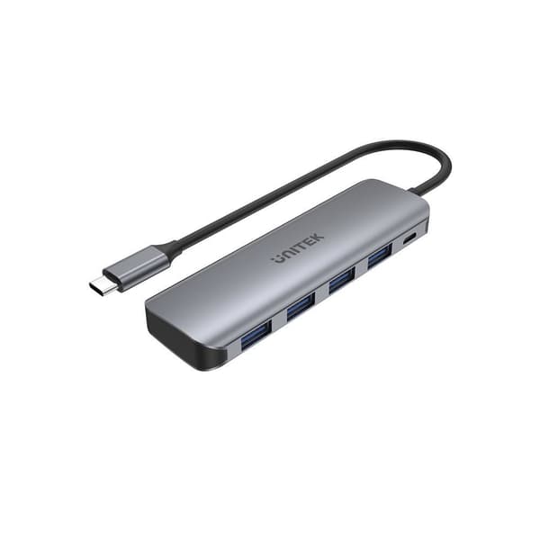 UNITEK H1107A gränssnittshubb USB 3.2 Gen 1 (3.1 Gen 1) Typ-A 5000 Mbit/s Grå