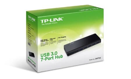 TP-Link UH700 USB 3.2 Gen 1 (3.1 Gen 1) Micro-B 5000 Mbit/s Svart