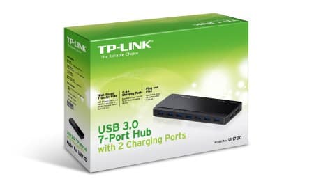 TP-Link UH720 USB 3.2 Gen 1 (3.1 Gen 1) Micro-B 5000 Mbit/s Sort