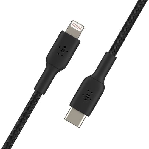LIGHTNING/USB-C CABLE/MFI 2M BLACK