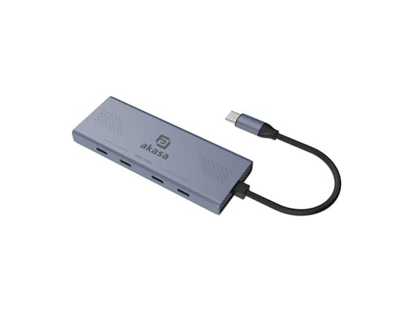 Akasa AK-CBCA32-18BK, USB Type-C, USB Type-C, 10000 Mbit/s, Grå, 10 Gigabit Ethernet, 10000 Mbit/s