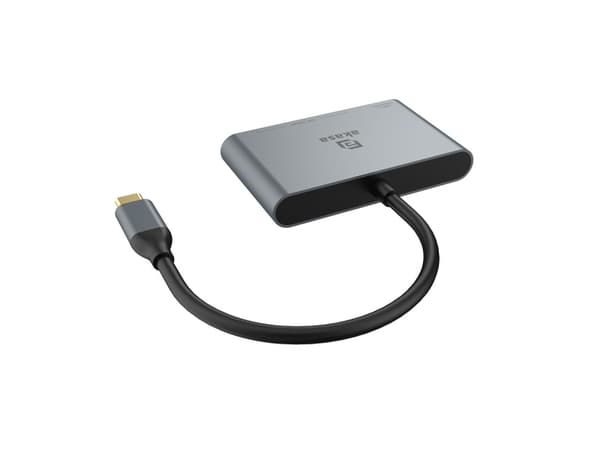 Akasa AK-CBCA31-18BK, USB 3.2 Gen 1 (3.1 Gen 1) Type-C, USB 3.2 Gen 2 (3.1 Gen 2) Type-A, USB 3.2 Gen 2 (3.1 Gen 2) Type-C, 10000 Mbit/s, Gjuten alum
