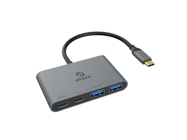 Akasa AK-CBCA31-18BK, USB 3.2 Gen 1 (3.1 Gen 1) Type-C, USB 3.2 Gen 2 (3.1 Gen 2) Type-A, USB 3.2 Gen 2 (3.1 Gen 2) Type-C, 10000 Mbit/s, Gjuten alum