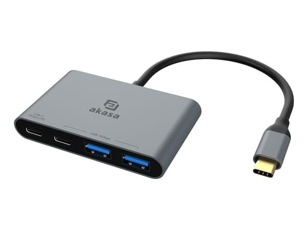Akasa AK-CBCA31-18BK, USB 3.2 Gen 1 (3.1 Gen 1) Type-C, USB 3.2 Gen 2 (3.1 Gen 2) Type-A, USB 3.2 Gen 2 (3.1 Gen 2) Type-C, 10000 Mbit/s, Gjuten alum