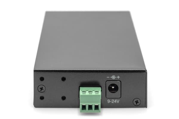 DIGITUS - Hubb - industrilinje - 4 x SuperSpeed USB 3.0 - skrivbordsmodell, DIN-skenmonterbar, väggmonterbar - DC
