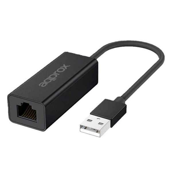 Approx Usb A Rj Appc56 3.0 45 Adapter Silver Svart