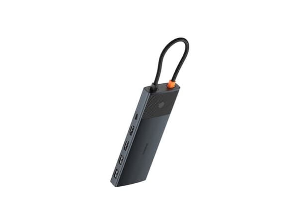 USB HUB Baseus Adapter 10in1 Baseus USB-C - 2xHDMI, 3xUSB-A, USB-C, RJ45, SD/TF, PD (musta)